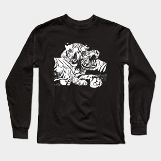 Mystical White Tigers Long Sleeve T-Shirt